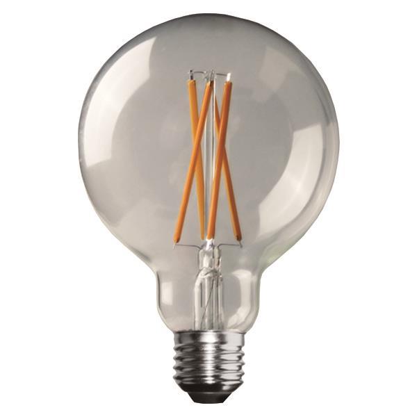 Λαμπτήρας LED γλόμπος G125 11W  Ε27 crossed filament με θερμό , ζεστό φως ημέρας της εταιρίας eurolamp με 25000 on-offs και 25000 ώρες ζωής 
